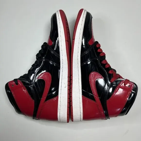 Size 8 - Jordan 1 Retro OG High Patent Bred - Picture 6 of 8